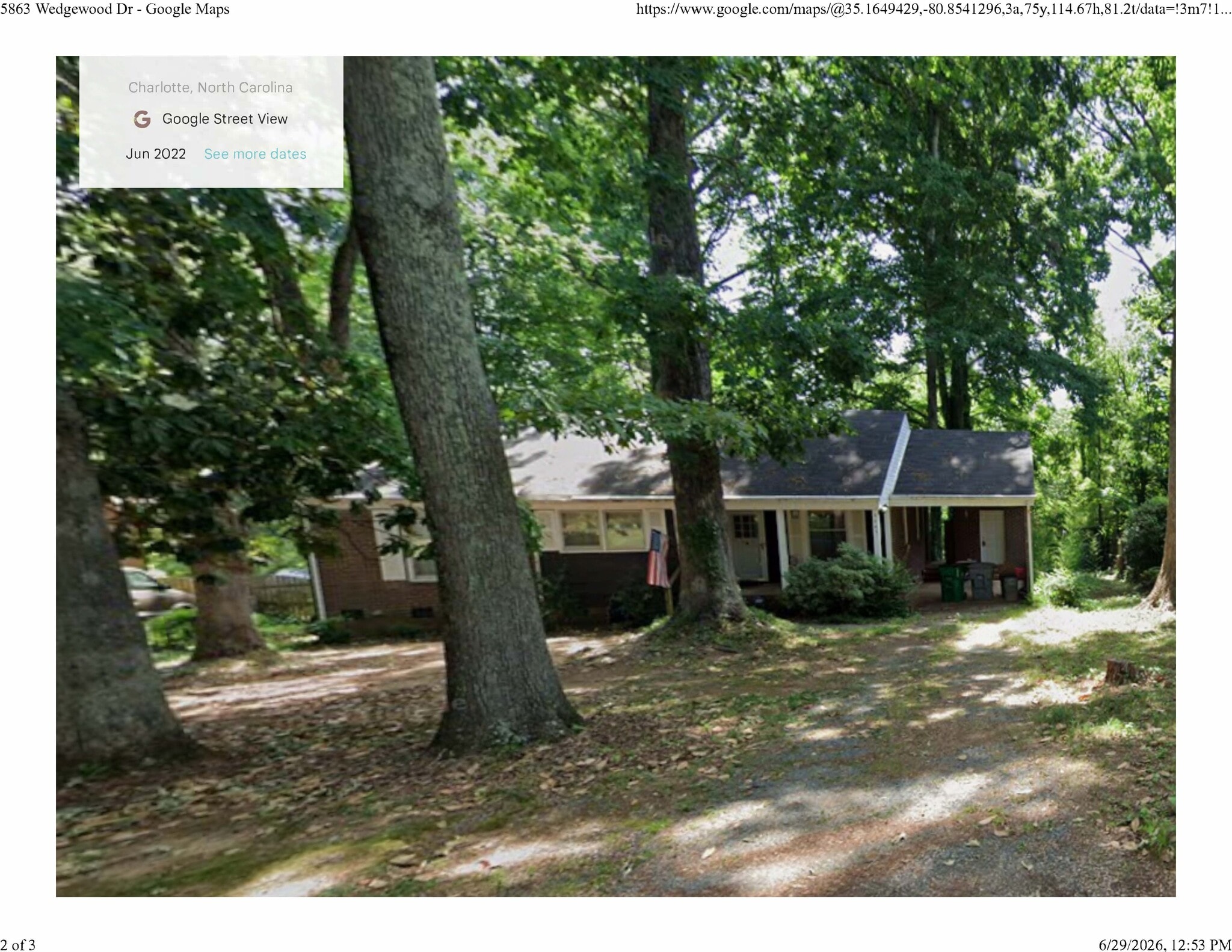 5863 Wedgewood Dr, Charlotte, NC for sale Primary Photo- Image 1 of 2