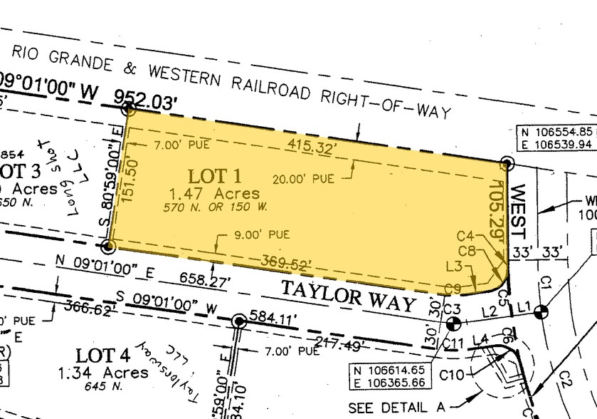 570 N Taylor, North Salt Lake, UT à louer - Plan cadastral - Image 2 de 10