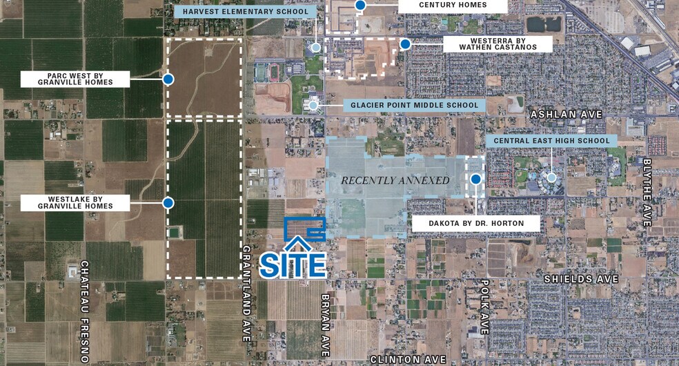 N. Bryan Avenue, Fresno, CA à vendre - Aérien - Image 1 de 6