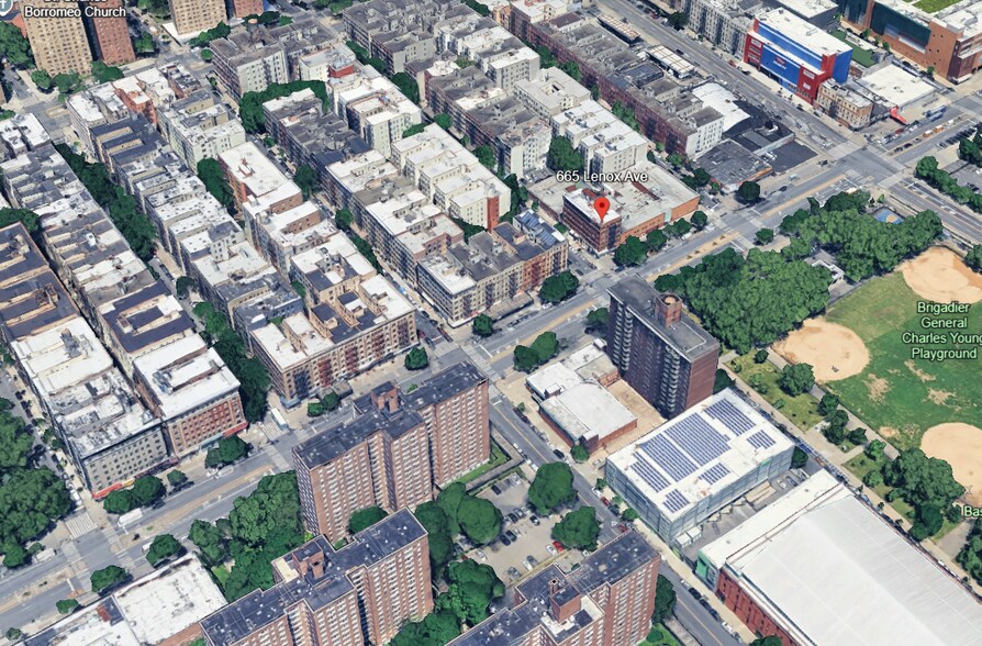 665 Lenox Ave, New York, NY for lease - Aerial - Image 2 of 2