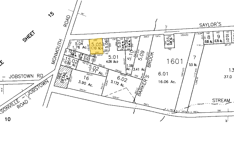 2206 Saylors Pond Rd, Jobstown, NJ à vendre Plan cadastral- Image 1 de 1