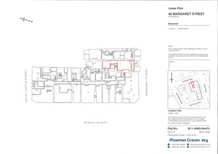 40 Margaret St, London à louer Plan de site- Image 1 de 15