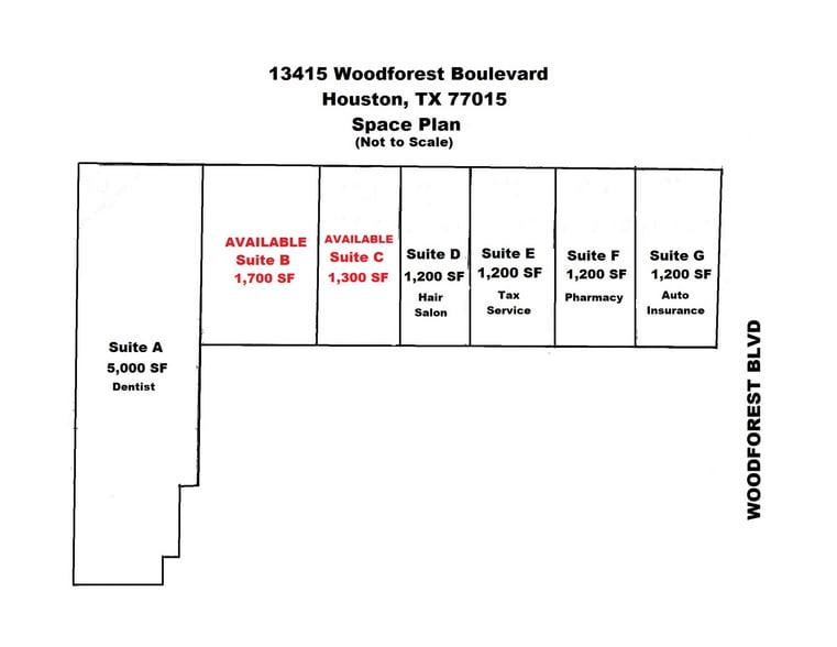 13415 Woodforest Blvd, Houston, TX à louer - Photo du bâtiment - Image 2 de 5