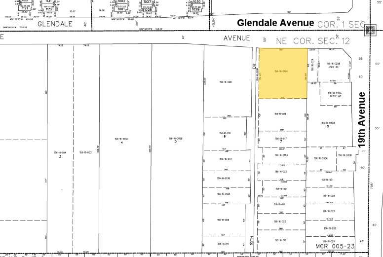 1917 W Glendale Ave, Phoenix, AZ à vendre - Plan cadastral - Image 2 de 2