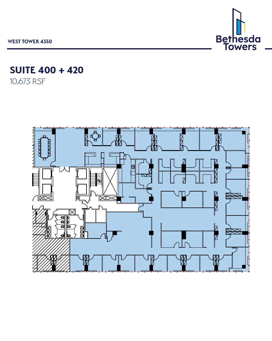 4340 East-West Hwy, Bethesda, MD for lease Floor Plan- Image 1 of 2