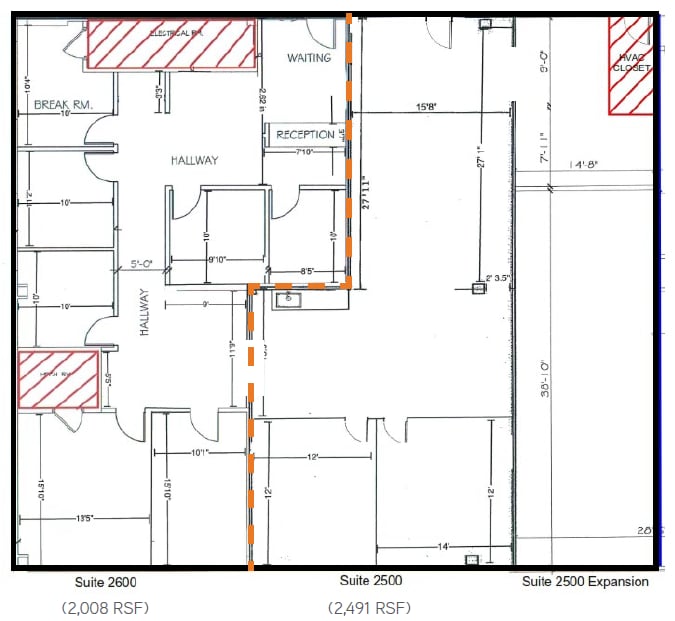 5440 Morehouse Dr, San Diego, CA à louer Plan d’étage- Image 1 de 1