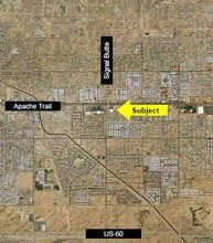 10917 E Main Rd, Mesa, AZ - AERIAL  map view