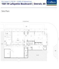 1501-1515 W Lafayette Blvd, Detroit, MI for lease Site Plan- Image 2 of 2