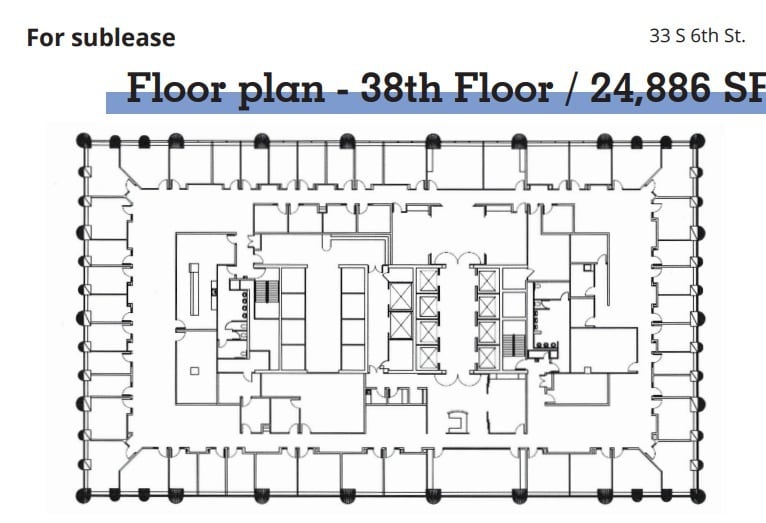 33 S 6th St, Minneapolis, MN à louer Plan d’étage- Image 1 de 1