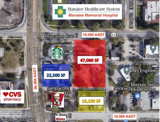 120 E Manatee Ave, Bradenton, FL à louer - Plan de site - Image 2 de 2