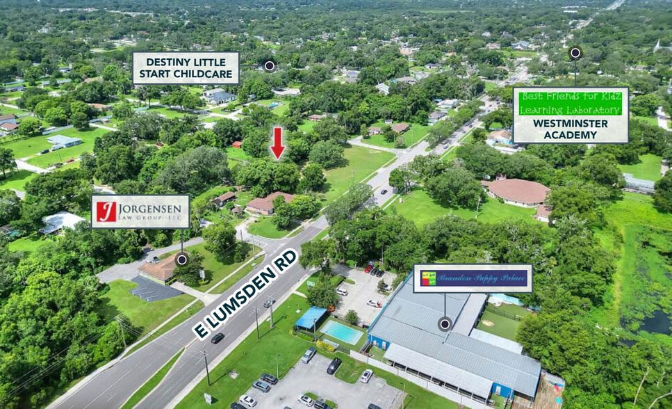 703 Lumsden rd, Brandon, FL à vendre - Aérien - Image 2 de 7
