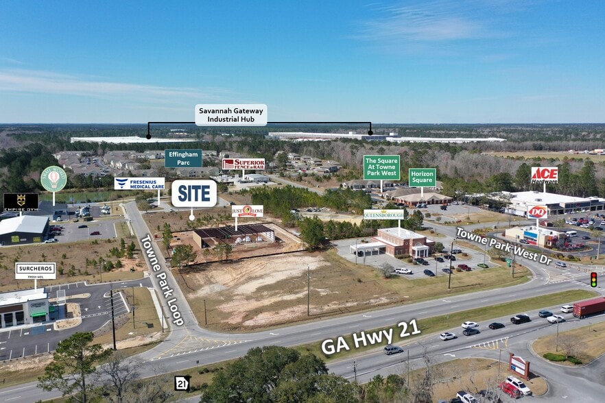 606 Towne Park Loop, Rincon, GA à louer - Aérien - Image 3 de 11