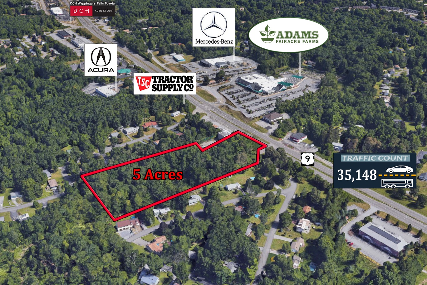 U.S. Route 9, Wappingers Falls, NY à vendre Photo du bâtiment- Image 1 de 5