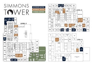 425 W Capitol Ave, Little Rock, AR à louer Plan d’étage- Image 1 de 10