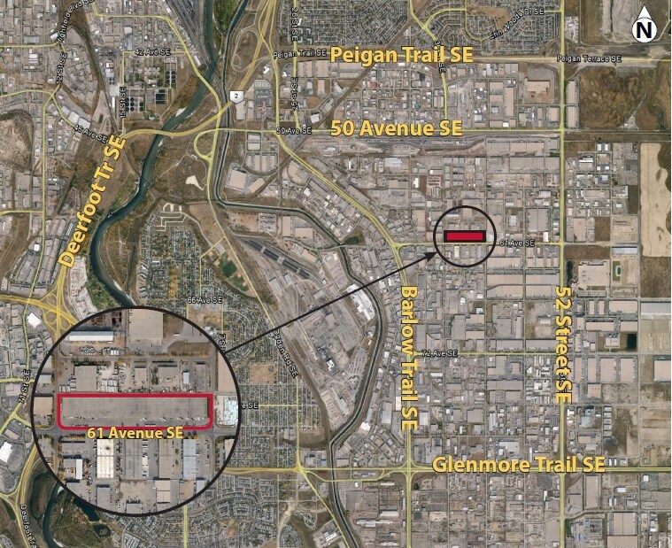 4216 61st Ave SE, Calgary, AB for sale Aerial- Image 1 of 1