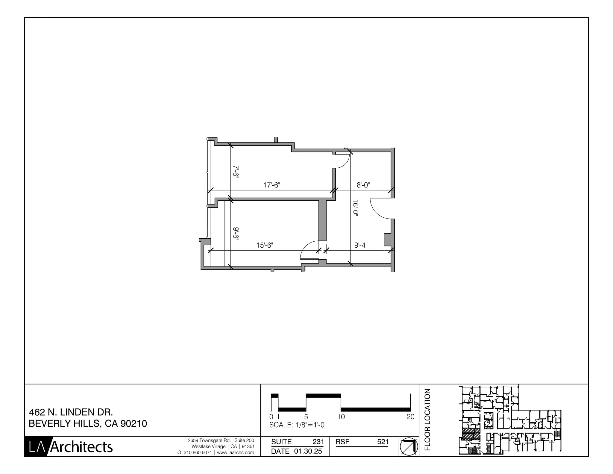 462 N Linden Dr, Beverly Hills, CA for lease Site Plan- Image 1 of 1