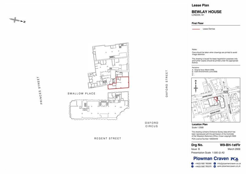 2 Swallow Pl, London for lease - Floor Plan - Image 2 of 2