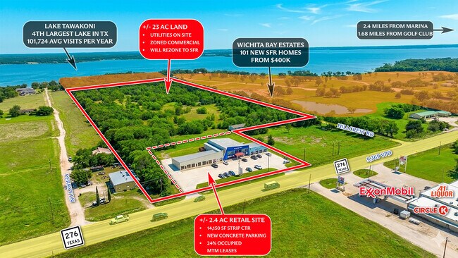 Plus de détails pour 504 E Highway 276, West Tawakoni, TX - Commerce de détail à vendre