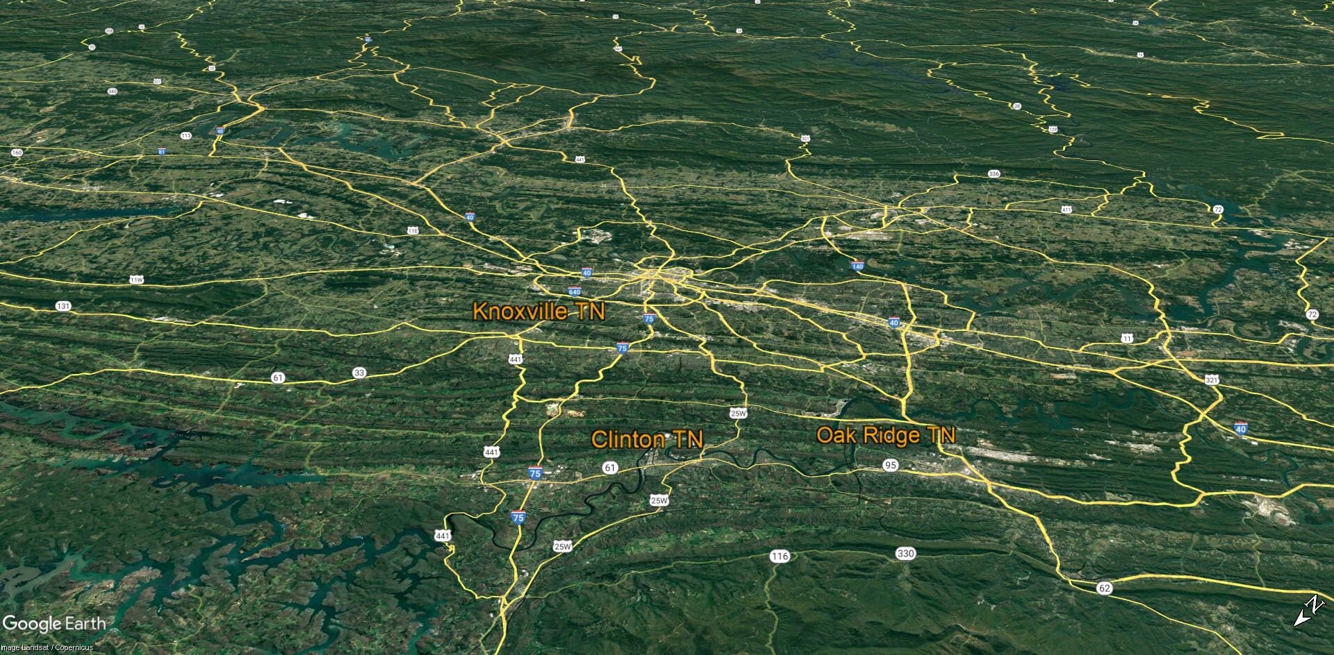 1405 N Charles G Seivers Blvd, Clinton, TN à vendre Aérien- Image 1 de 8