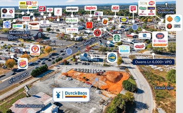 203 S Main St, Mauldin, SC - AERIAL  map view - Image1