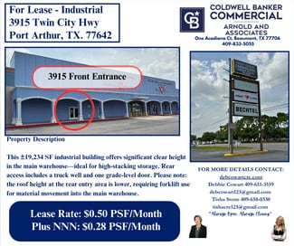 More details for 3719-3931 N Twin City Hwy, Port Arthur, TX - Office/Retail, Industrial for Lease