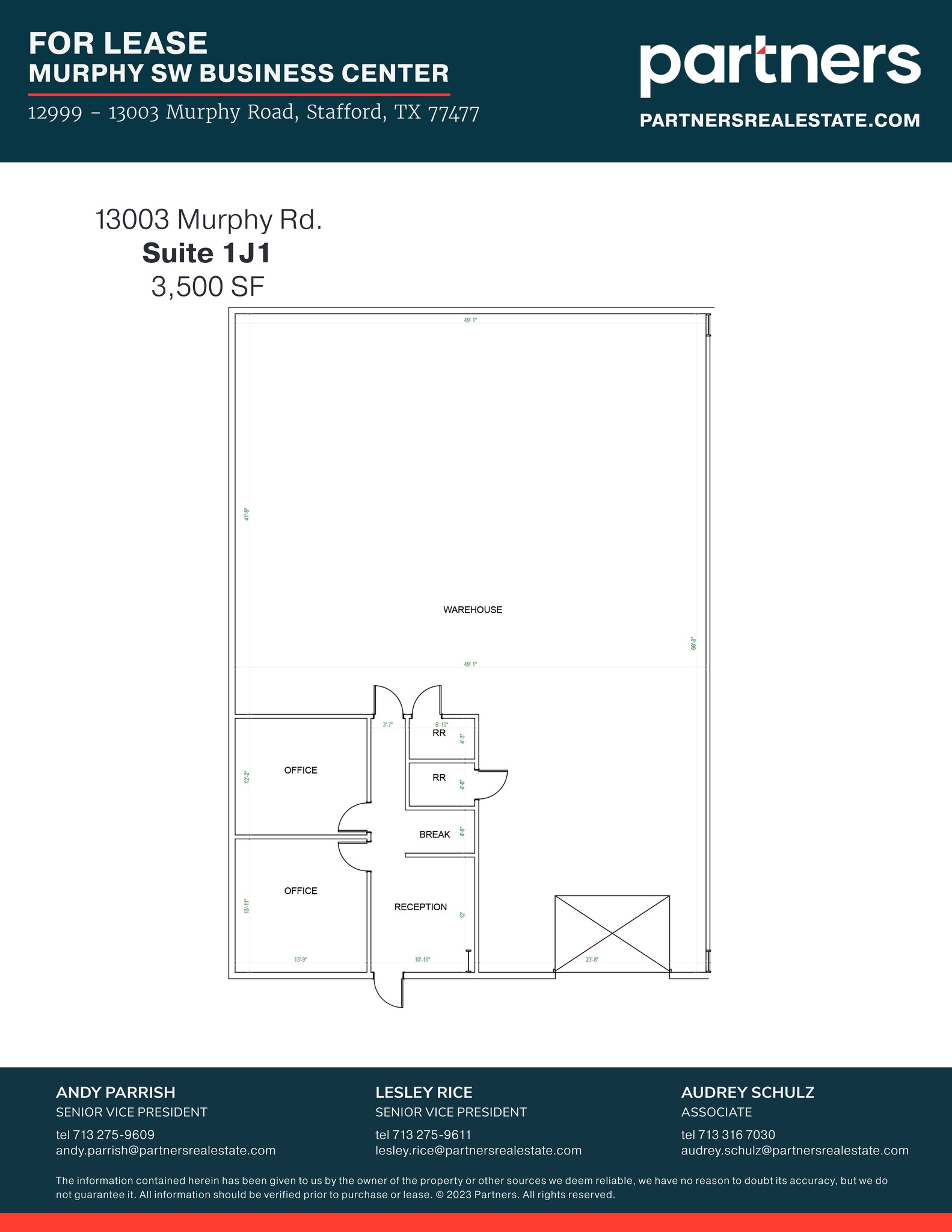 12999-13003 Murphy Rd, Stafford, TX à louer Plan de site- Image 1 de 1