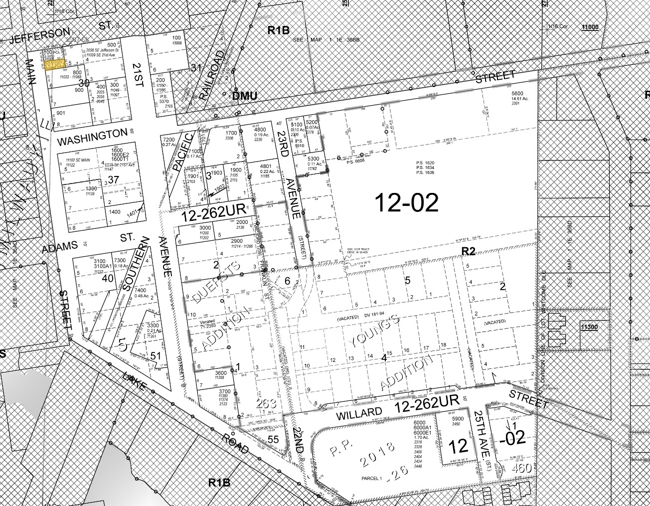 11020 SE Main St, Milwaukie, OR à vendre Plan cadastral- Image 1 de 7