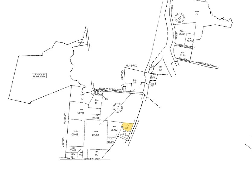 945 N Dupont Blvd, Milford, DE à vendre - Plan cadastral - Image 3 de 6