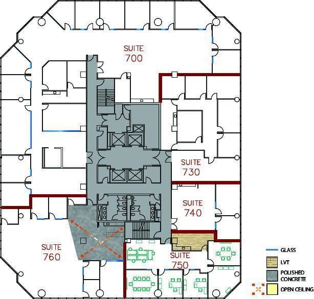 18100 Von Karman Ave, Irvine, CA à louer Plan d’étage- Image 1 de 1