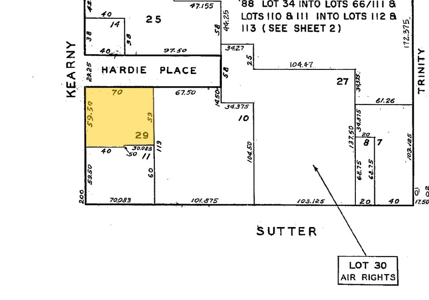 222-224 Kearny St, San Francisco, CA à louer - Plan cadastral - Image 2 de 4