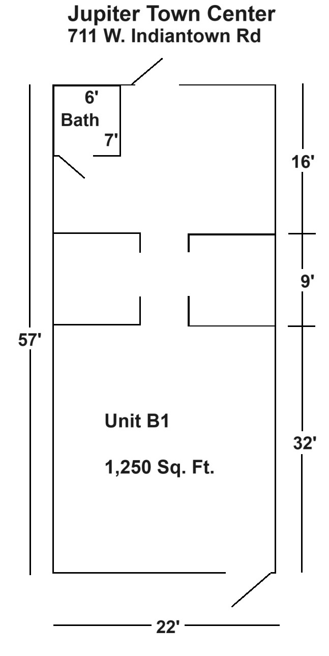 711 W Indian Town Rd, Jupiter, FL à louer Plan d  tage- Image 1 de 5