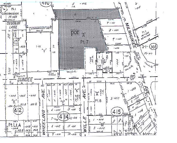 250-300 E Dundee Rd, Wheeling, IL à vendre - Plan cadastral - Image 1 de 1