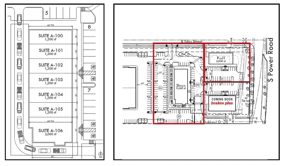 Power Road & Tulsa Street, Gilbert, AZ for lease - Floor Plan - Image 3 of 5