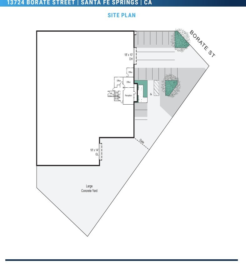 13724 Borate St, Santa Fe Springs, CA for lease Site Plan- Image 1 of 1