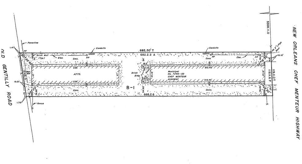 7246 Chef Menteur Hwy, New Orleans, LA à vendre - Plan cadastral - Image 2 de 2