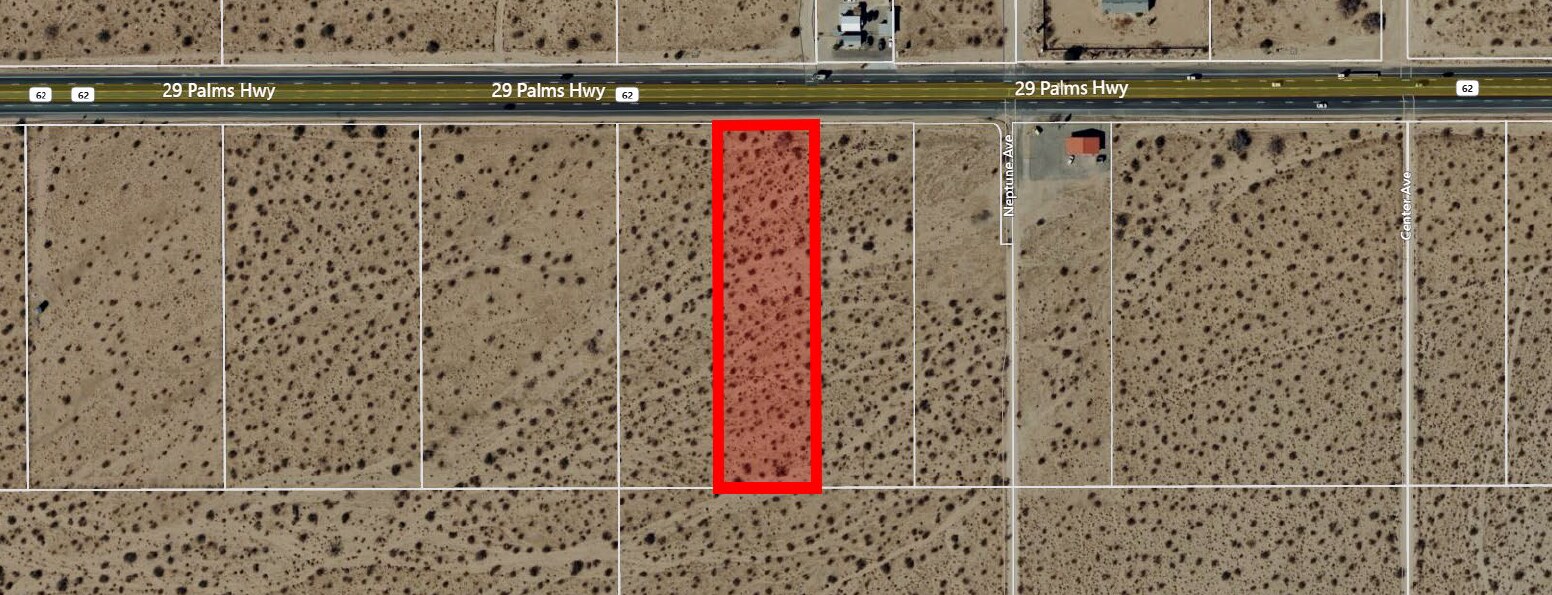 62735 29 Palms Hwy, Joshua Tree, CA à vendre Aérien- Image 1 de 3
