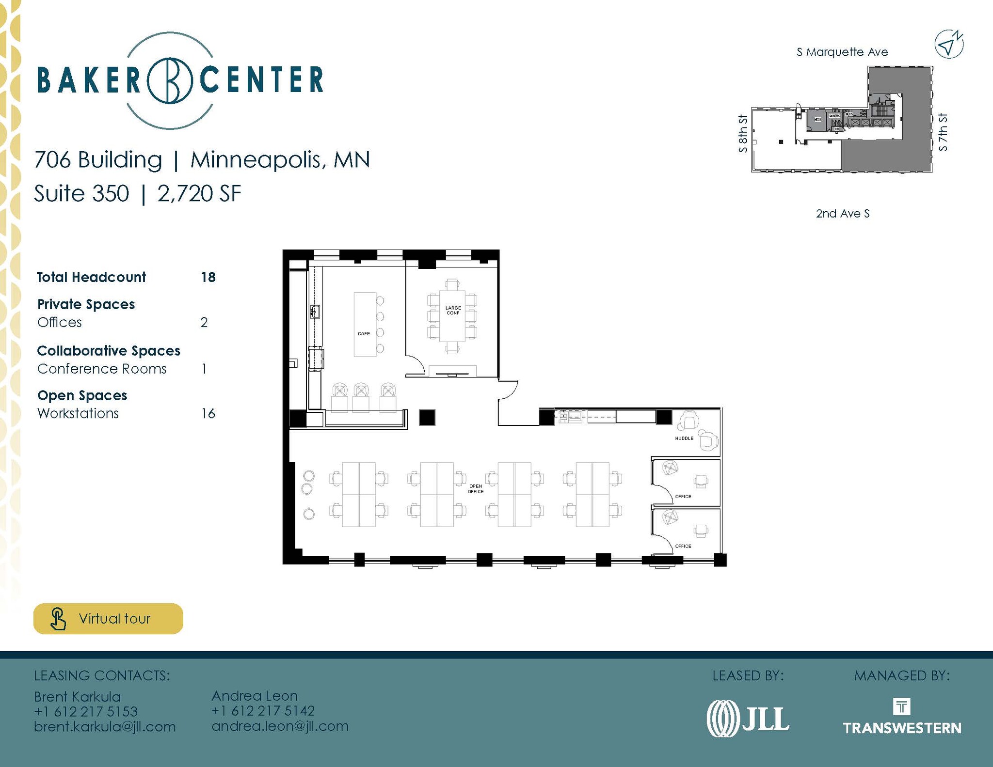 733 Marquette Ave, Minneapolis, MN for lease Floor Plan- Image 1 of 4