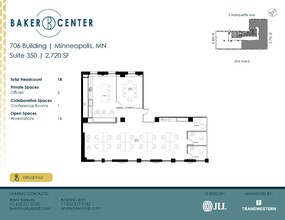 733 Marquette Ave, Minneapolis, MN à louer Plan d’étage- Image 1 de 4