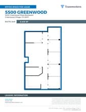 5500 Greenwood Plaza Blvd, Englewood, CO à louer Plan de site- Image 1 de 2