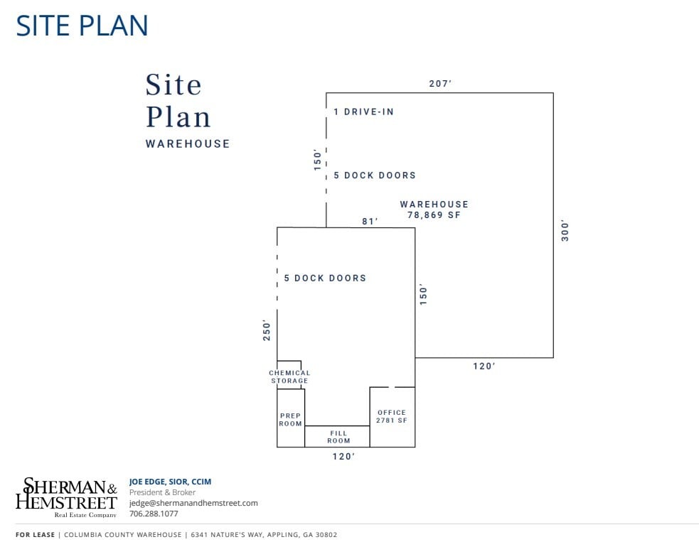 6341 Nature's Way, Grovetown, GA for lease Floor Plan- Image 1 of 1