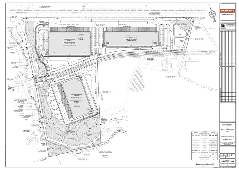 130 Industrial Pky, Branchburg, NJ à vendre - Plan de site - Image 3 de 4