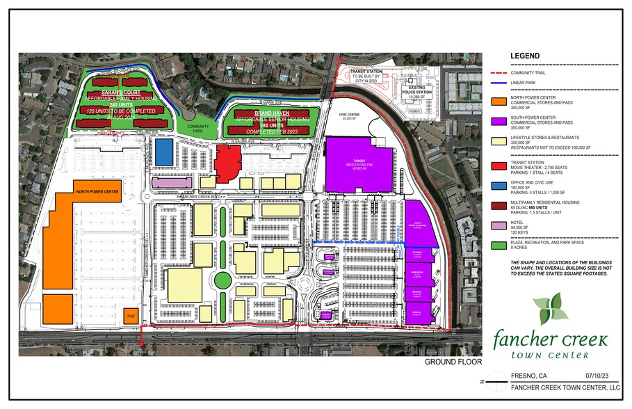 Fancher Creek Dr, Fresno, CA for lease - Site Plan - Image 1 of 2