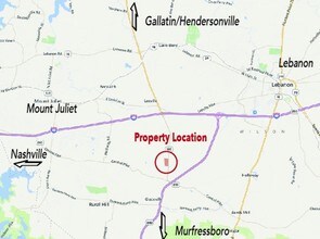 Cedar Creek Ln, Lebanon, TN - AÉRIEN Vue de la carte