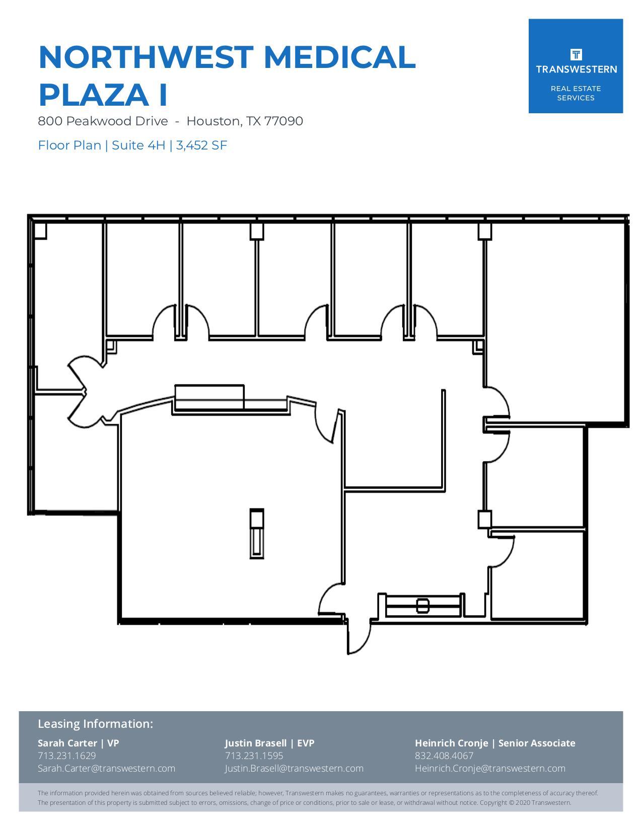 800 Peakwood Dr, Houston, TX for lease Floor Plan- Image 1 of 2