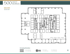 500 West Monroe St, Chicago, IL à louer Plan d  tage- Image 1 de 4