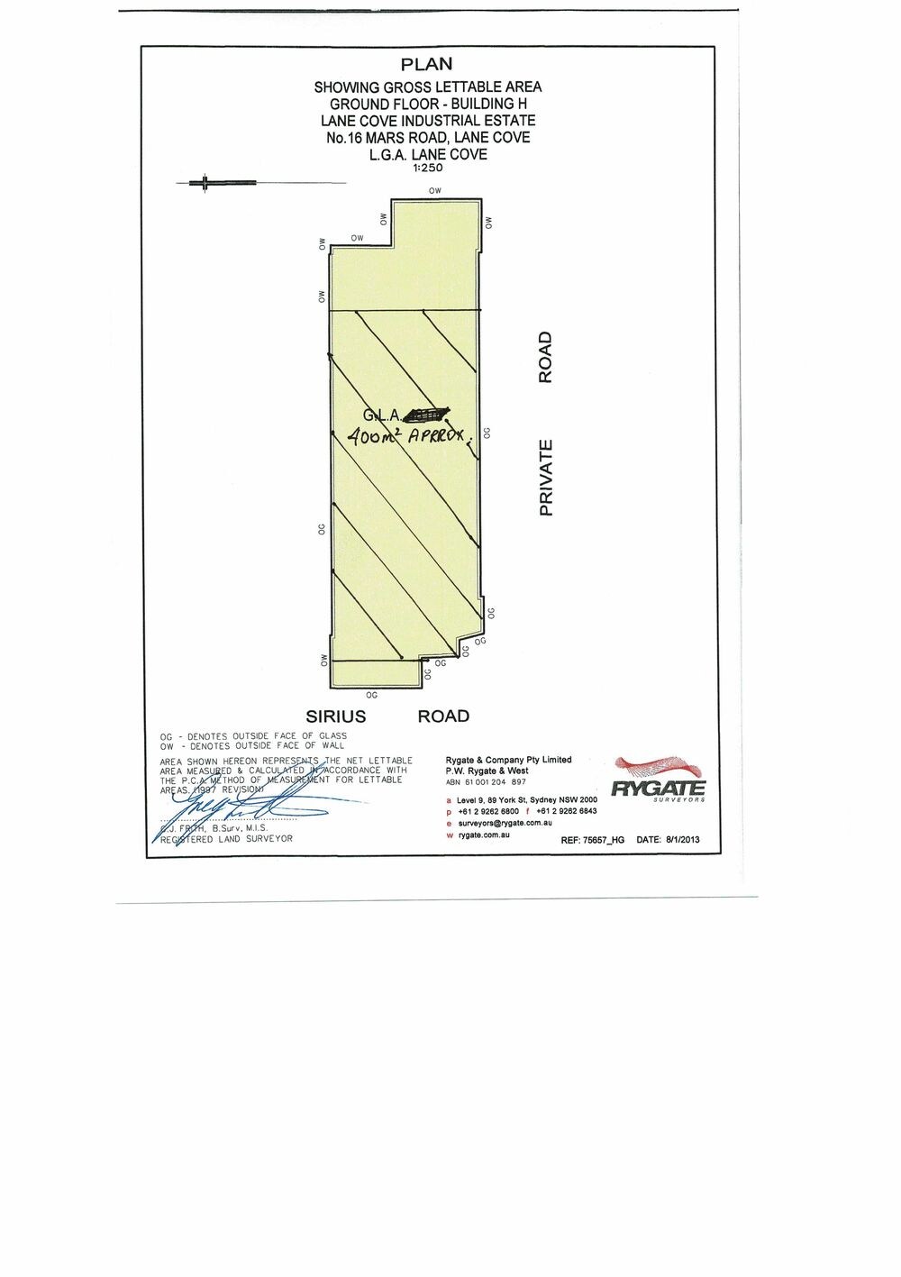 16 Mars Rd, Lane Cove West à louer Plan d’étage- Image 1 de 1