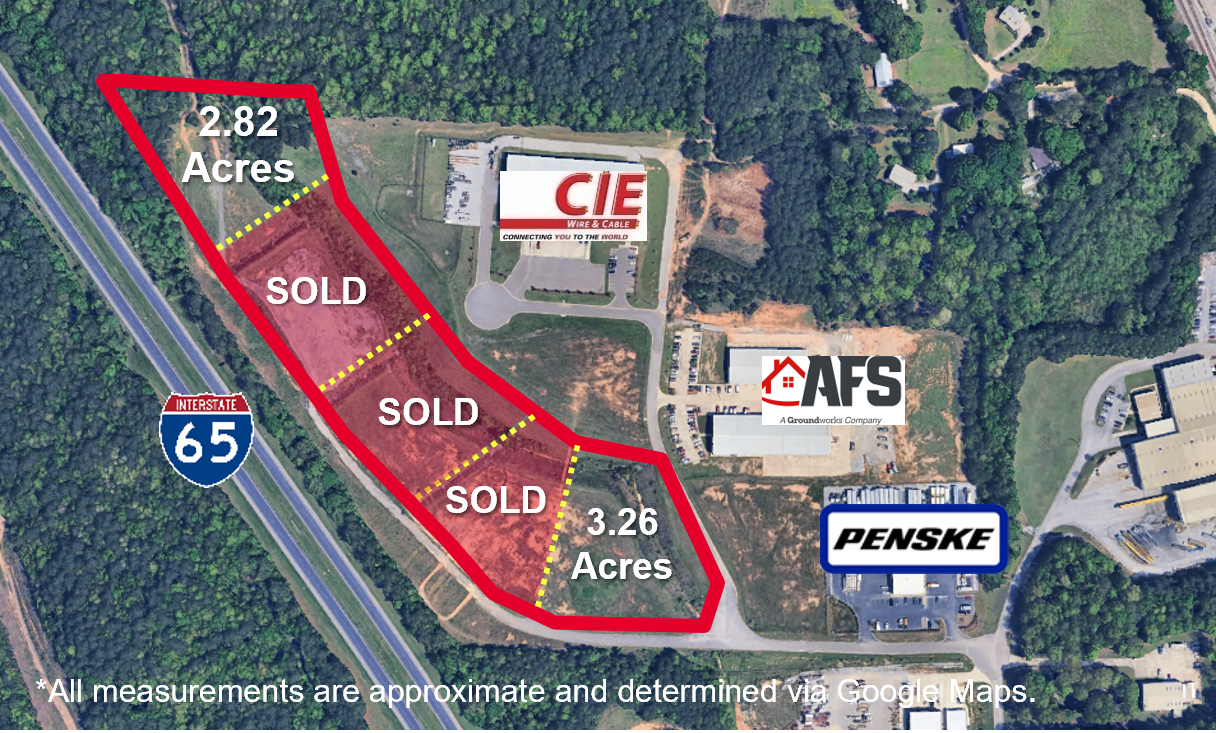 Interstate Commerce Park, Alabaster, AL à vendre Plan de site- Image 1 de 2