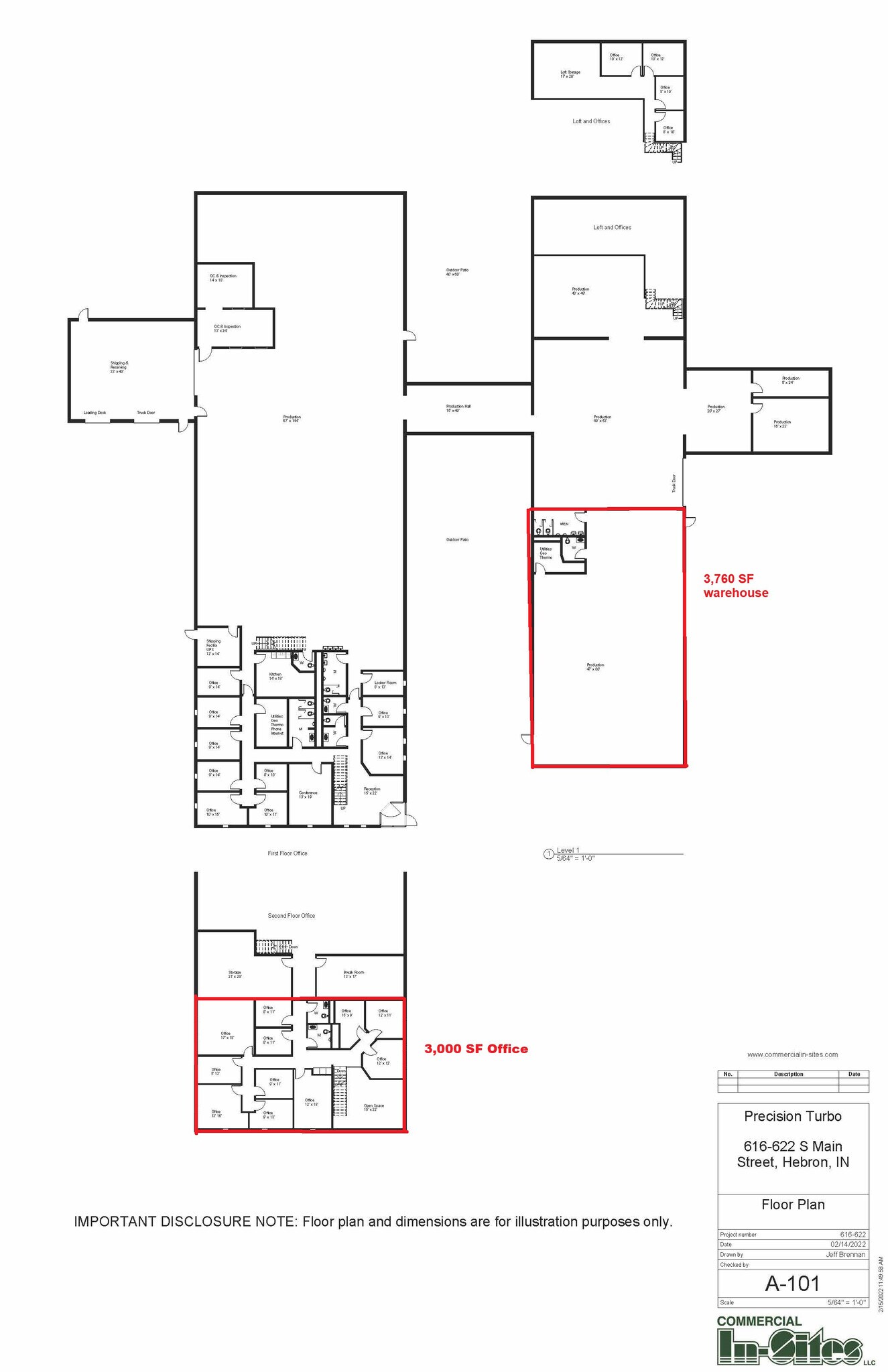 616A-622 S Main St, Hebron, IN for lease Floor Plan- Image 1 of 1