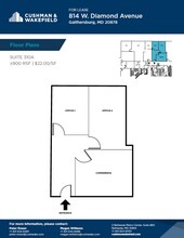 814 W Diamond Ave, Gaithersburg, MD à louer Plan d’étage- Image 1 de 1