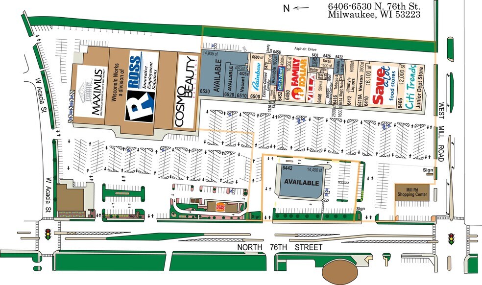 6406-6550 N 76th St, Milwaukee, WI à louer - Photo du bâtiment - Image 2 de 15